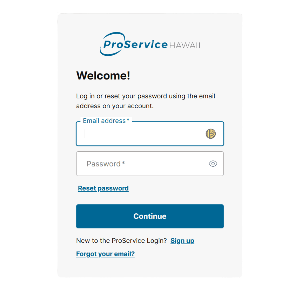 login proservice